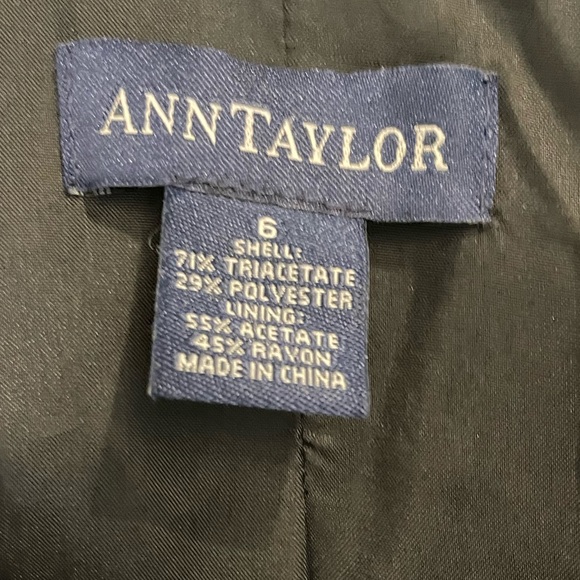 EUC Ann Taylor Blazer Wrap Work Dress Black Sz. 6 - Picture 6 of 6